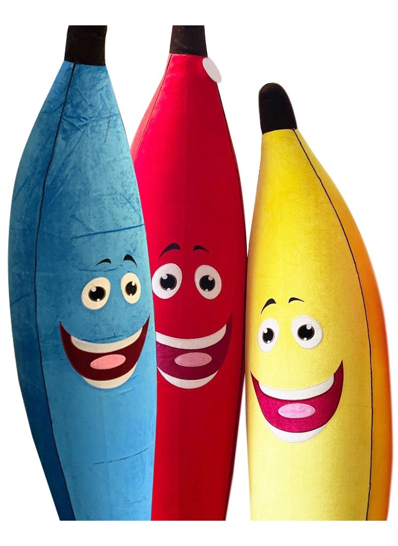 Toy Box Cute Banana Plush Pillow Fruit Stuffed Toy Soft Cushion Doll 1.90 M  - Image 4