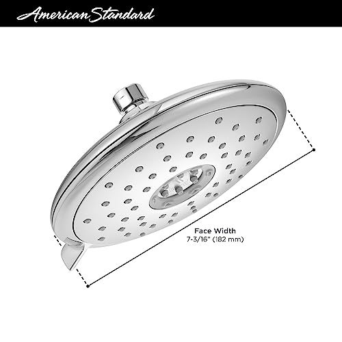 American Standard 9038074.002 Spectra Fixed 4-Function Adjustable Shower Head 7-inch 1.8 GPM, Polished Chrome - Image 2