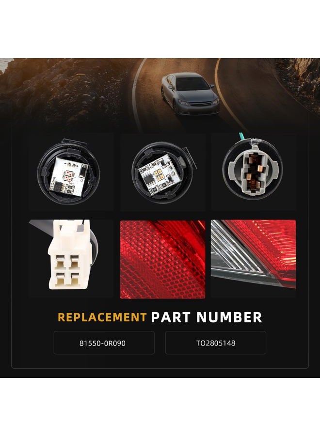 JAVOUKA Rear LED Tail Light Assembly, Right Passenger Side Outer Brake Tail Lamp, for Toyota RAV4 2019 2020 2021, Replace# 81550-0R090, TO2805148 - Image 4