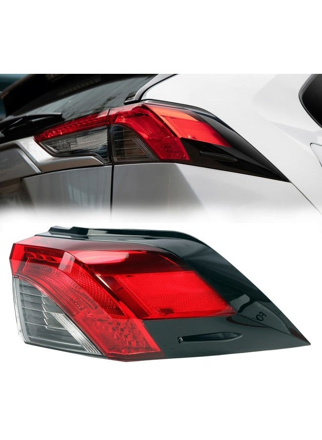 JAVOUKA Rear LED Tail Light Assembly, Right Passenger Side Outer Brake Tail Lamp, for Toyota RAV4 2019 2020 2021, Replace# 81550-0R090, TO2805148 - Image 1