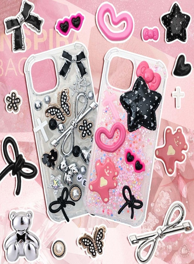 ELLEWIN 2400 Pcs Junk Case Charm DIY Phone Case Kit with Big Charms Nail Charms Letter Beads Resin Rhinestone - Image 3