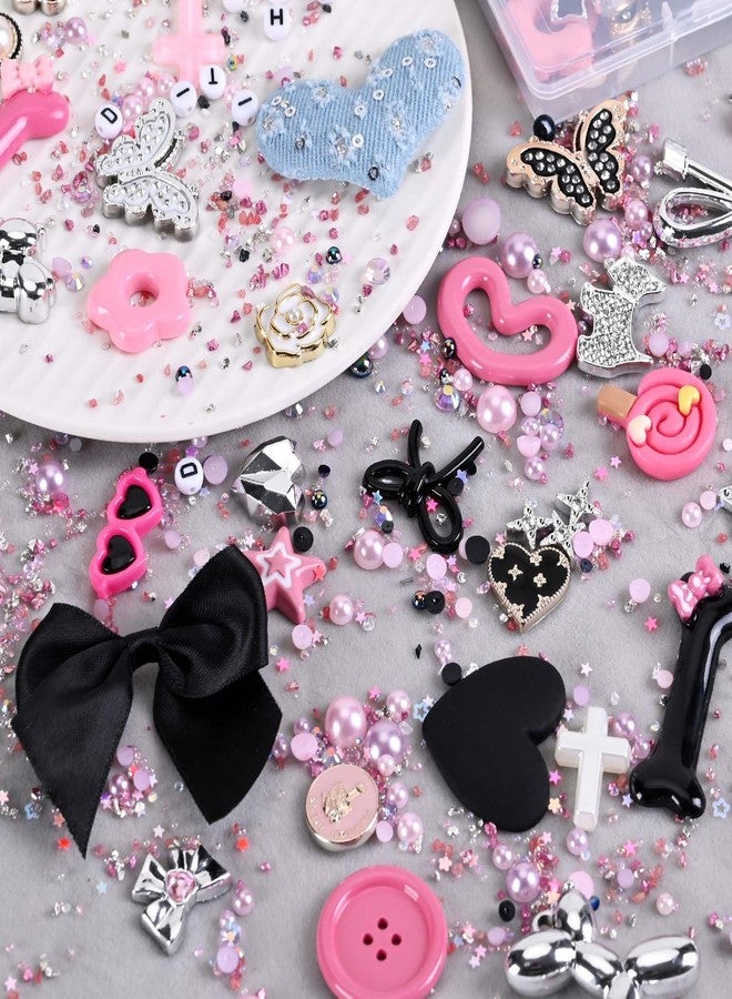 ELLEWIN 2400 Pcs Junk Case Charm DIY Phone Case Kit with Big Charms Nail Charms Letter Beads Resin Rhinestone - Image 5