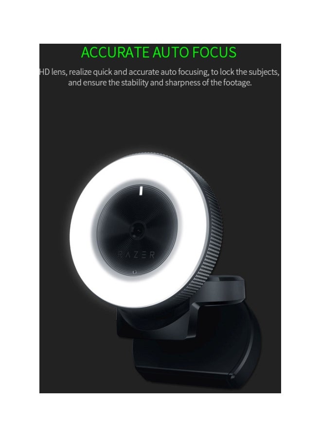 RAZER Kiyo Desktop Streaming Webcam Black - Image 4