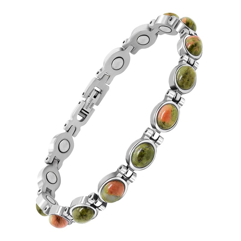 JEROOT Ultra Strength Magnetic Bracelets, Bracelet for Women and men, 3500-6000 Gauss Neodymium Magnets, Magnetic Field Therapy Jewelry Gift - Image 1