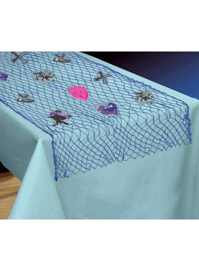 Amscan Disney Descendants 3 Fish Net Table Runner 50" X 65" 1 Kit - Image 1
