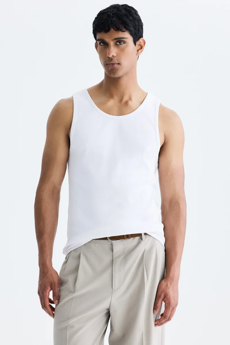 Slim Fit Ribbed vest top