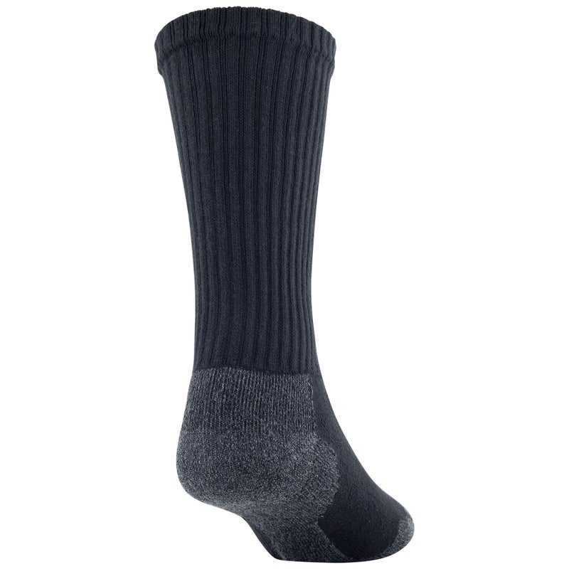 GOLDTOE Men's 656S Cotton Crew Athletic Socks, Multipairs, Black/Grey Work (6-Pairs), Large - Image 4