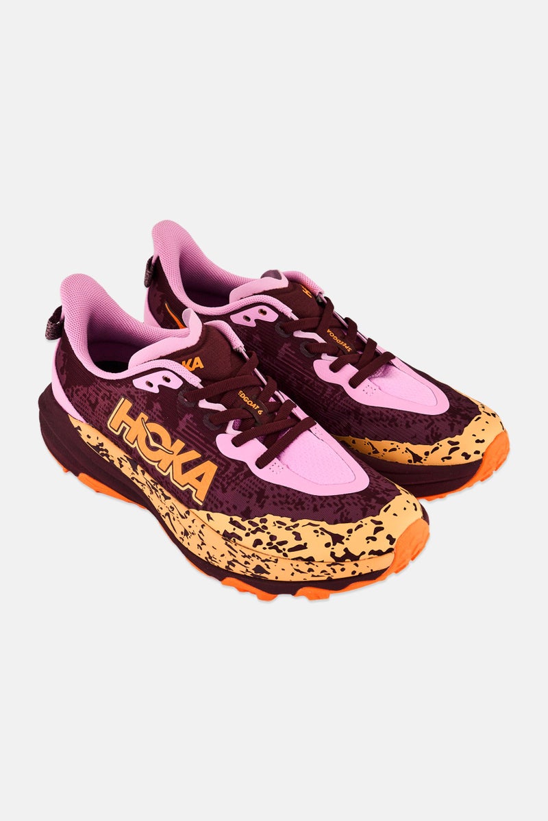 Hoka Kids Boy Speedgoat 6 Lace Up Outdoor Shoes, Multicolor - Image 4