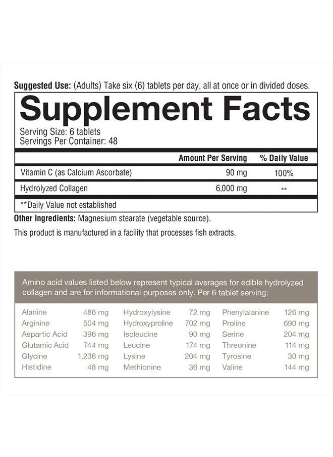 youtheory - Collagen with Vitamin C, Advanced Hydrolyzed Formula for Optimal Absorption, Skin, Hair, Nails and Joint Support, 290 Supplements - Image 1