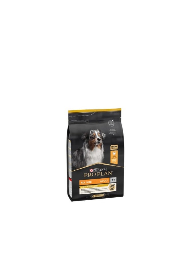 PURINA Pro Plan Dry Food with Chicken for Overweight & Sterilized Adult Dogs (1+ Years) 3KG 