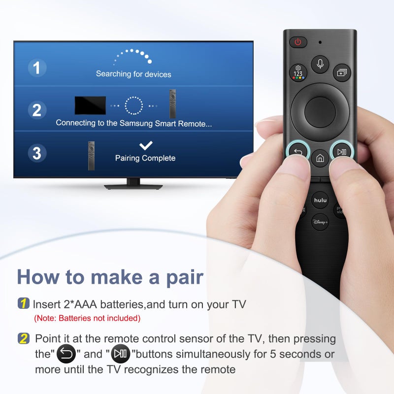 LOUTOC Replacement Voice Remote for Samsung-Smart-TV-Remote for All Samsung Frame UHD OLED QNED Series TVs with Voice Function - Image 5