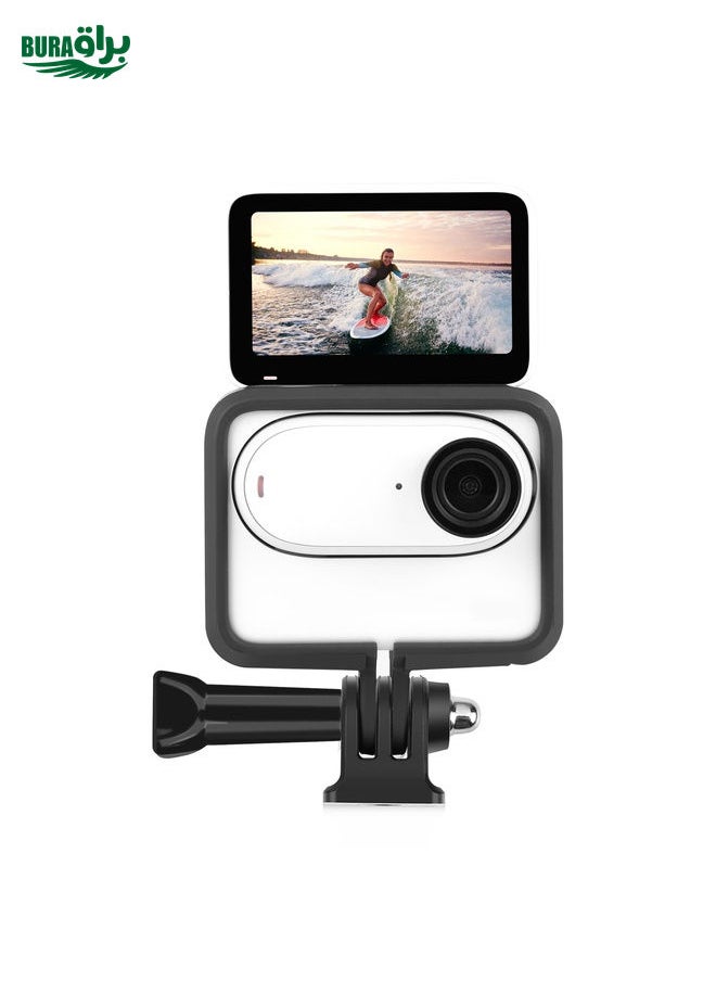 BURAQ For Insta360 GO 3 / GO 3S PULUZ Camera Battery Case Cooling Plastic Protective Frame (Black)  - Image 4