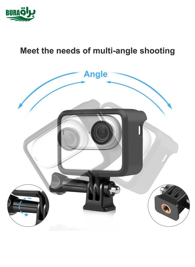 BURAQ For Insta360 GO 3 / GO 3S PULUZ Camera Battery Case Cooling Plastic Protective Frame (Black)  - Image 5