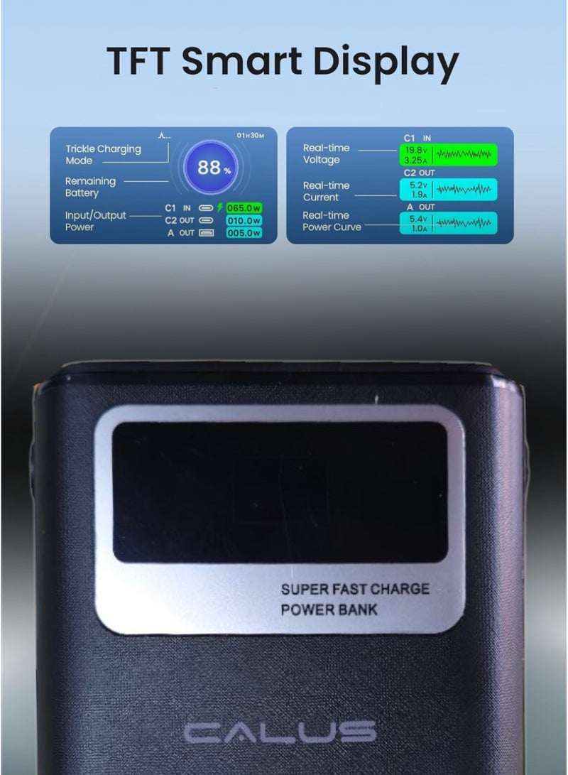 CALUS 50000 mAh Power Bank Portable Charger USB Type C Battery Pack 22.5W Fast Charging Compatible with iPhone 16 15 14 13 Pro Max Samsung Galaxy Z Fold 6 S24 S23 S22 S21 Ultra Apple Watch Airpods iPad  - Image 5