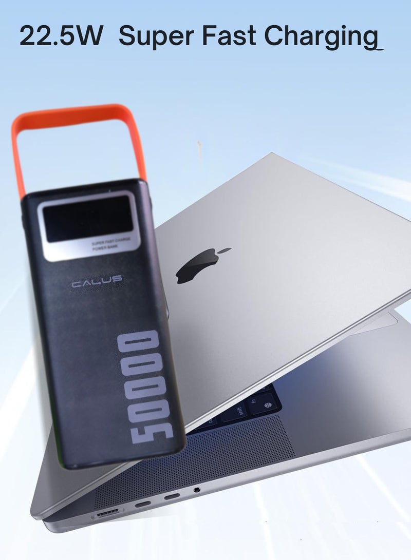 CALUS 50000 mAh Power Bank Portable Charger USB Type C Battery Pack 22.5W Fast Charging Compatible with iPhone 16 15 14 13 Pro Max Samsung Galaxy Z Fold 6 S24 S23 S22 S21 Ultra Apple Watch Airpods iPad  - Image 2