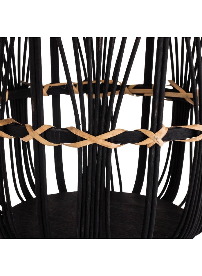 CASA ROSA 3-piece round wooden and bamboo tree stand set with an elegant and modern design  - Image 2