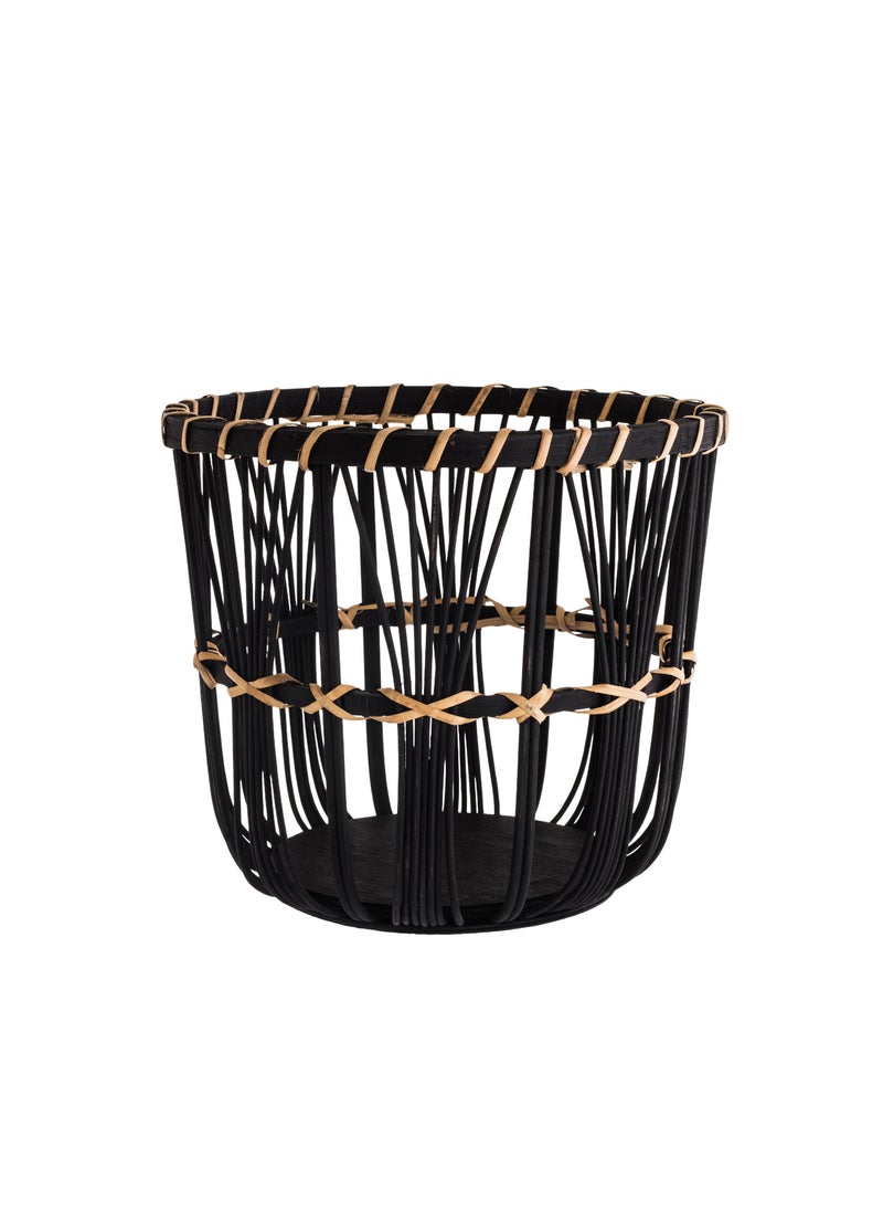 CASA ROSA 3-piece round wooden and bamboo tree stand set with an elegant and modern design  - Image 3