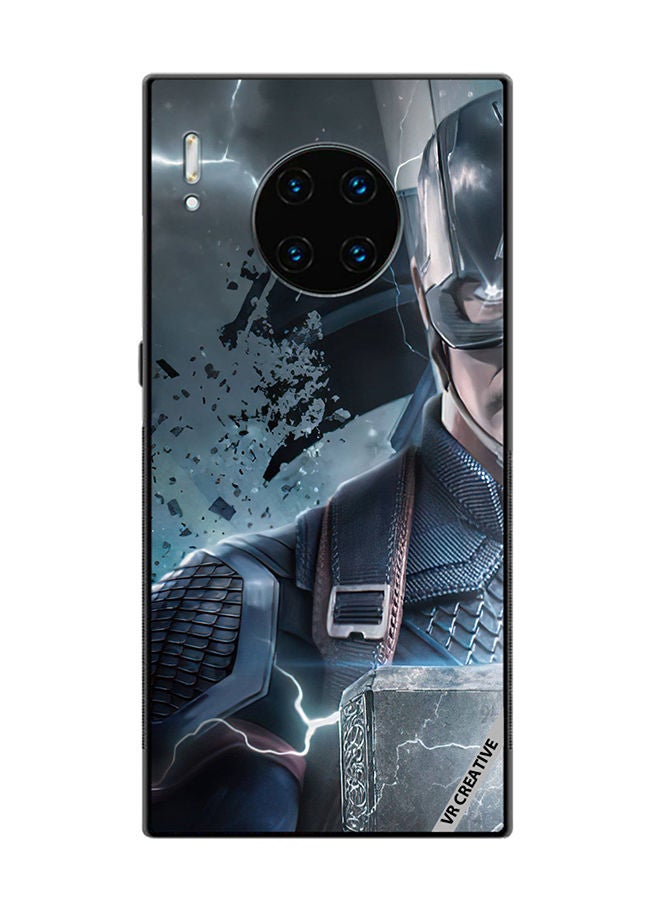VR CREATIVE Protective Case Cover For Huawei Mate 30 Pro Captain America Design Multicolour - Image 1