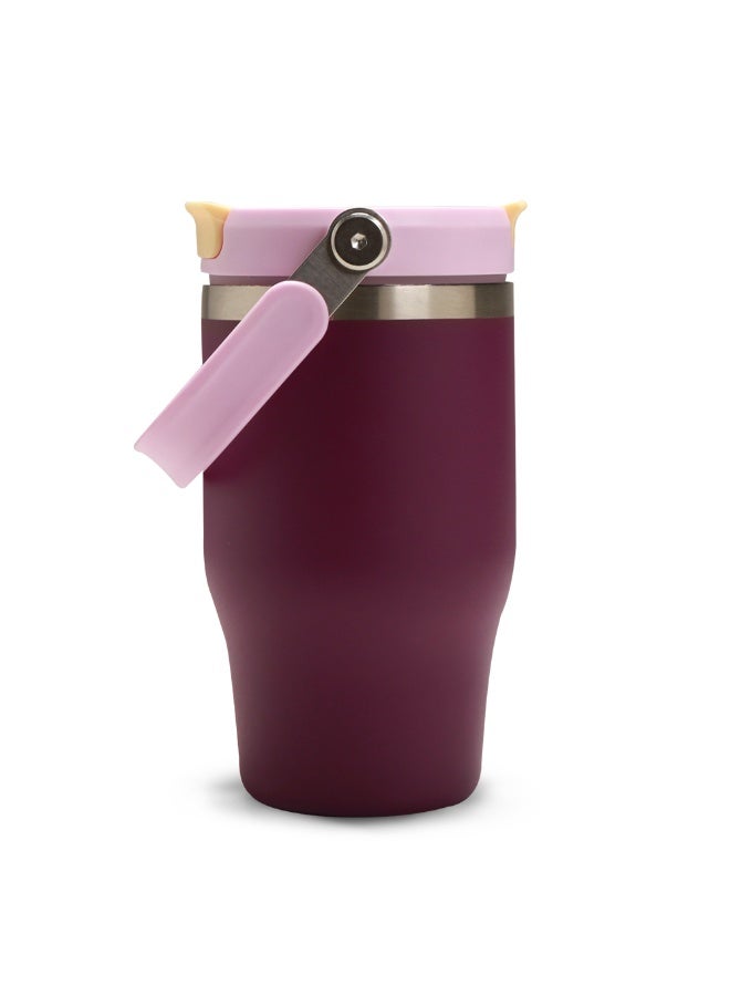 HYDROBREW كوب هيدروبرو المعزول بالفراغ مع مقبض، 500 مل بنفسجي - Image 4