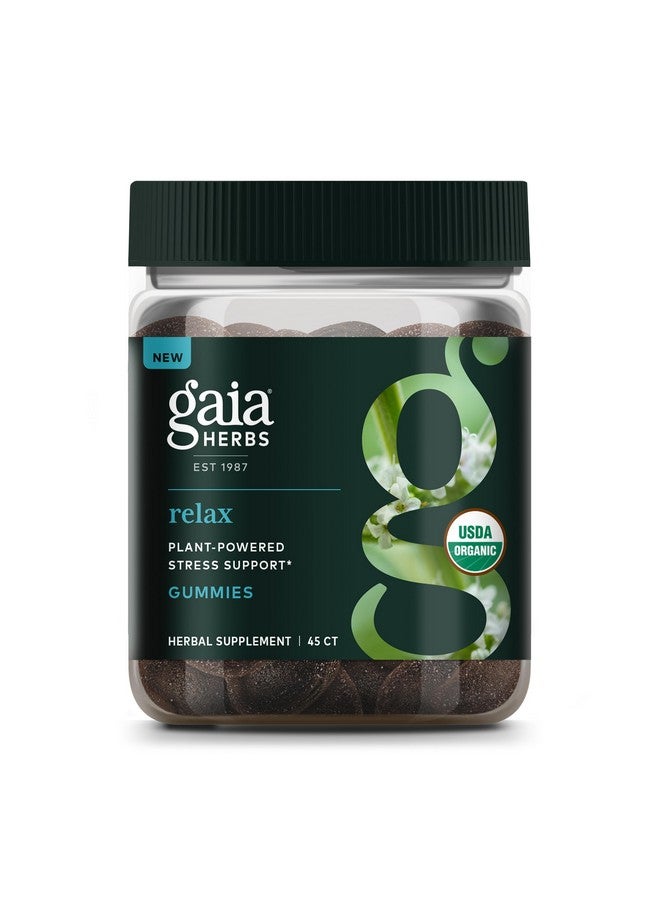 Gaia Herbs Gaia Herbs Relax Gummies - Supports Calm Feelings - with Organic Apple Juice & Lemon Juice Concentrate - 45 Gummies (15 Servings) - Image 1