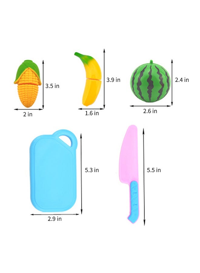 NIBEMINENT Cutting Fruit & Vegetables Pretend Play Set - Image 2