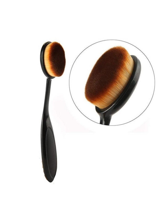 CONNECTWIDE CONNECTWIDE� Oval Foundation Brush, Oval Make Up Face Powder Blusher Professional Oval Toothbrush Foundation Contour Concealer Eyeliner Blending Cosmetic Brushes Tool (1 Pcs.)  - Image 5