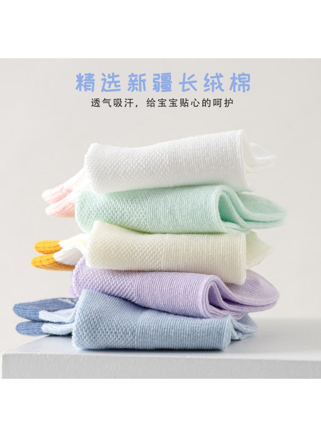 Cotton weapons Cotton Pure Cotton Children's Socks Boys And Girls Students Children 7a Grade Antibacterial And Odor-resistant Mid-tube Mesh Breathable Children's Socks - Image 4