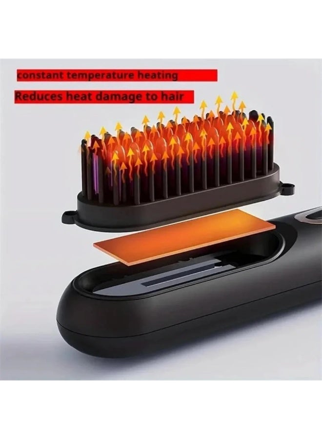 DX1357 Cordless Hair Straightening Comb, 3500W, Multicolored - Image 5