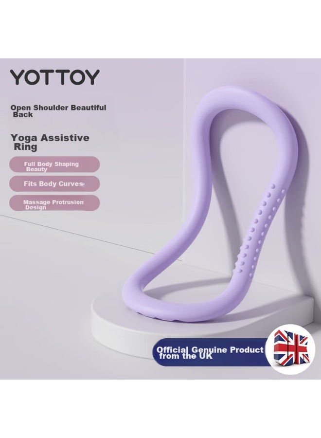 YOTTOY Yottoy Yoga Ring, Calf Plank Ring, Wheel, Shoulder Opener, Back Shaper, Fitness Training, Body Shaping Magic Ring, Dream Purple - Image 1