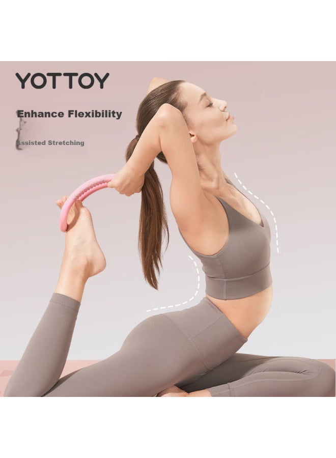YOTTOY Yottoy Yoga Ring, Calf Plank Ring, Wheel, Shoulder Opener, Back Shaper, Fitness Training, Body Shaping Magic Ring, Dream Purple - Image 4