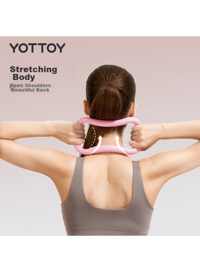 YOTTOY Yottoy Yoga Ring, Calf Plank Ring, Wheel, Shoulder Opener, Back Shaper, Fitness Training, Body Shaping Magic Ring, Dream Purple - Image 2
