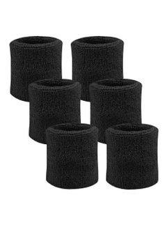 Generic Joker Black Sweat Absorbent Sports Wristbands for Basketball, Running, and Football 