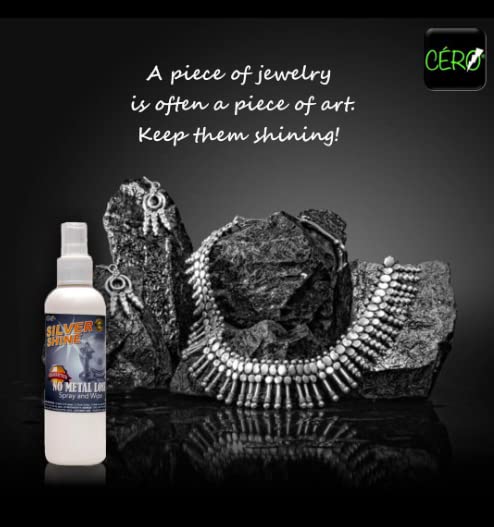 CERO ® Silver Shine Instant Silver Cleaner And Brightener Liquid For Jewelry Utensils Idols And Home Decor Items Safe Effective Fast Acting Solution For Long Lasting Shine 200ML Bottle - Image 4