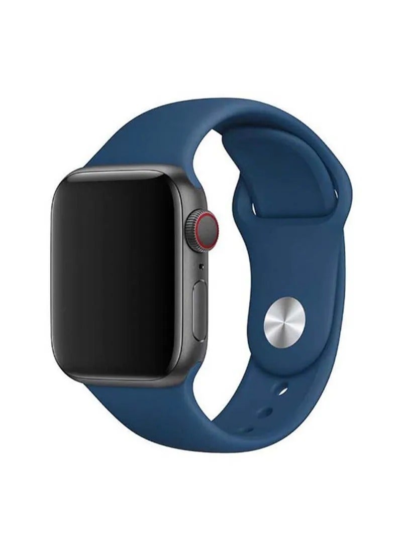 Apple Watch Strap/Band Compatible With 46mm/45mm/44mm/49mm Silicone Strap for Apple watch All Series Ocean Blue