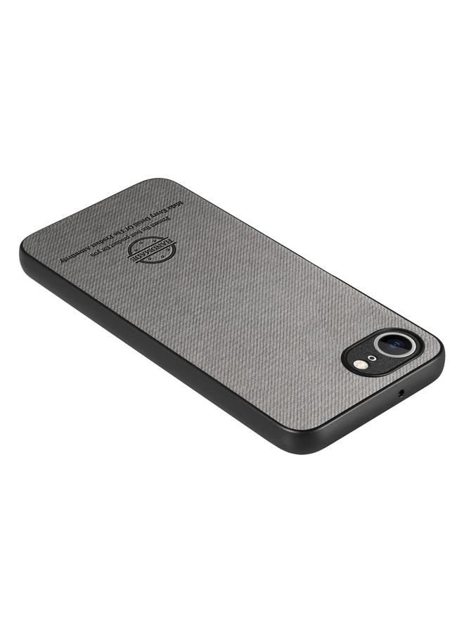 S-TOP Case For iPhone 16e Twill Fabric Leather Skin Back Phone Case - Image 3