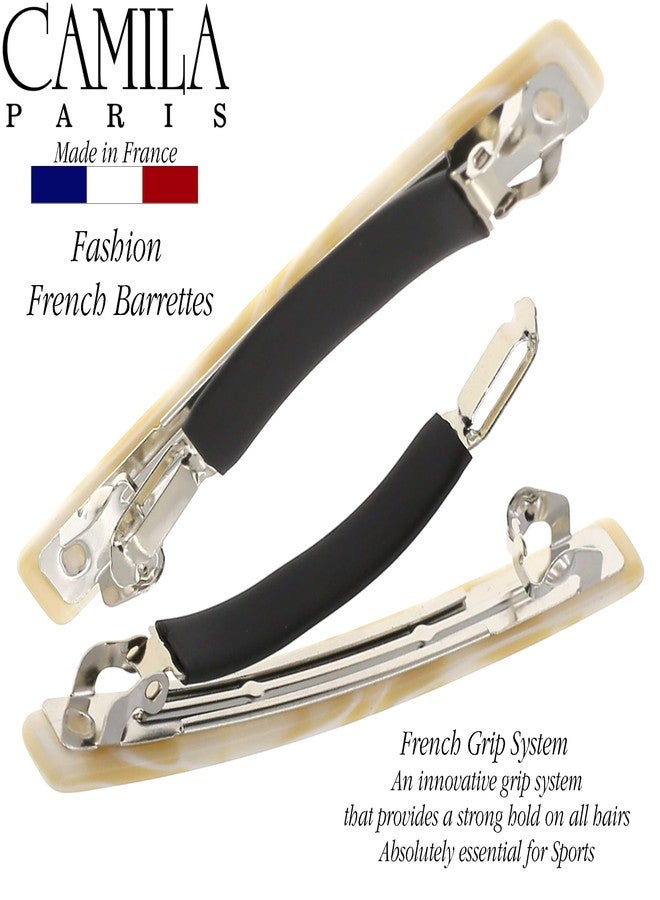 Camila Paris CP3150 French Hair Barrettes Clips for Women Handmade Small Girls Side Slide-in Barrette Clip, Hair Accessories for Women. Strong Hold No Slip Grip Fashion Durable Styling, Made in France - Image 5