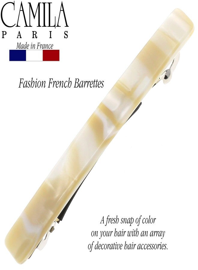 Camila Paris CP3150 French Hair Barrettes Clips for Women Handmade Small Girls Side Slide-in Barrette Clip, Hair Accessories for Women. Strong Hold No Slip Grip Fashion Durable Styling, Made in France - Image 2