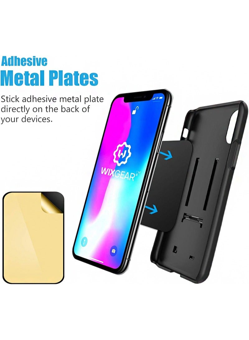 6pcs Square And 6pcs Round Mounting Metal Plates With Adhesive For Magnetic Car Phone Metal Plates - Image 5