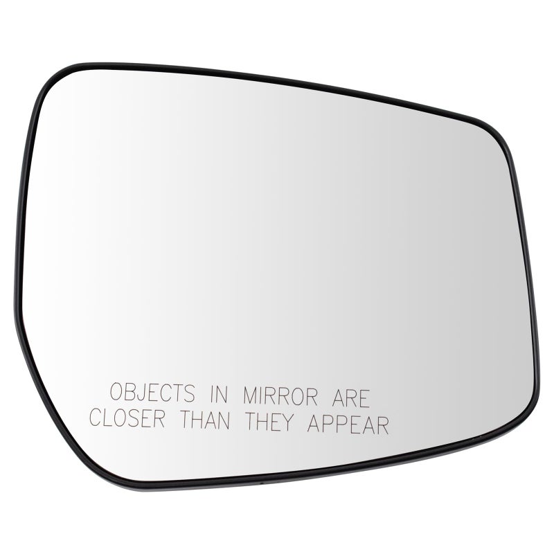 TRQ Right Passenger Side Mirror Glass Convex Snap On Clear Compatible with 20152019 Nissan Versa Versa Note NI1325127