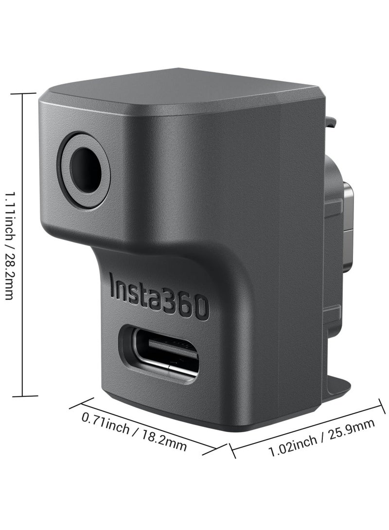 Captaintech Insta 360 Ace Pro Mic Adapter for insta360 Ace Accessories, External Microphones Type-C and 3.5mm Audio Ports Compatible with insta360 Ace, insta360 Ace Pro - Image 5