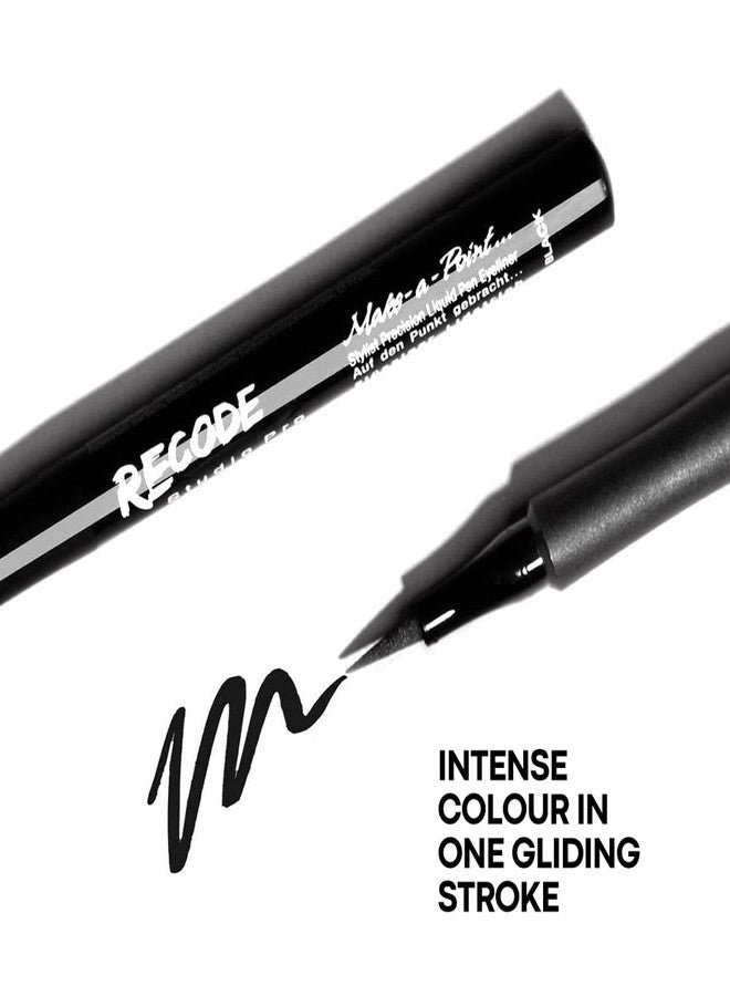 Recode Make A Point Sketch Pen Eyeliner | 1.2ml | 14hrs Long Lasting | Waterproof & Smudgeproof | Single Stroke Effect - Image 5
