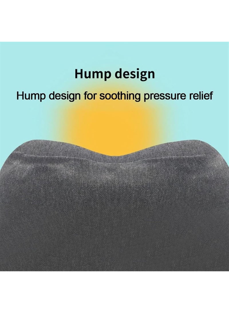 SOLARAE Travel Pillow Hooded U-Shaped Pillow Cushion Multifunctional Neck Pillow Aircraft Travel Accessories Sleeping Pillows(Black) - Image 5