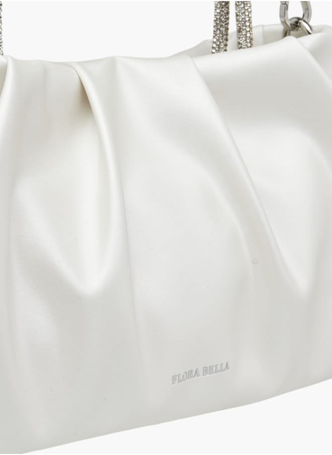 Flora Bella By Shoexpress - Women's Logo Detail Tote Bag with Embellished Top Handles - Image 1