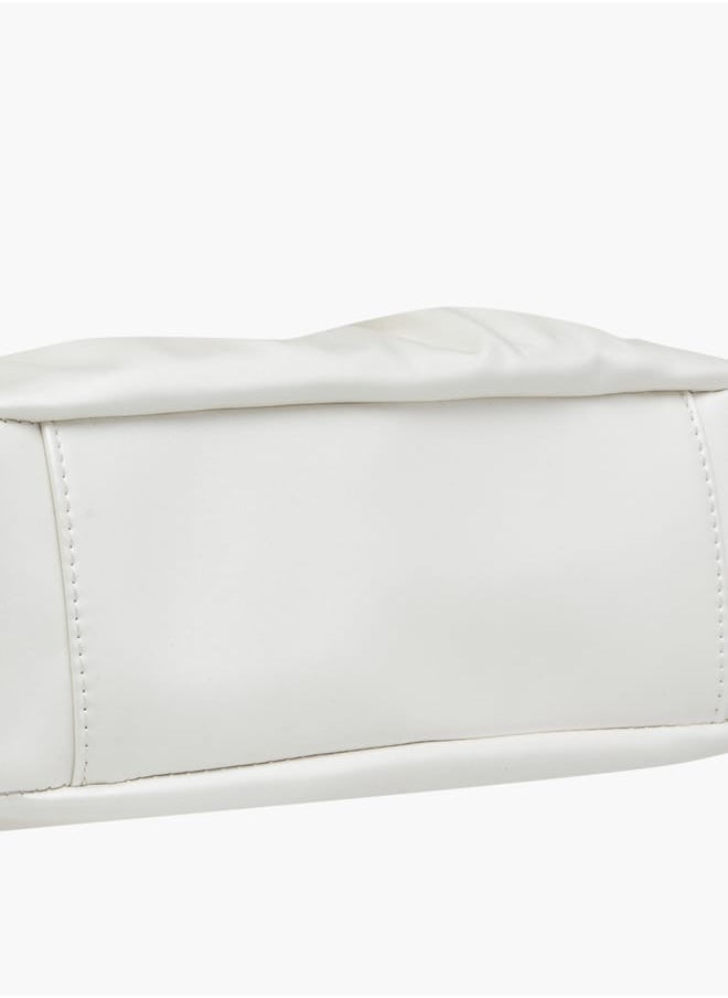 Flora Bella By Shoexpress - Women's Logo Detail Tote Bag with Embellished Top Handles - Image 1