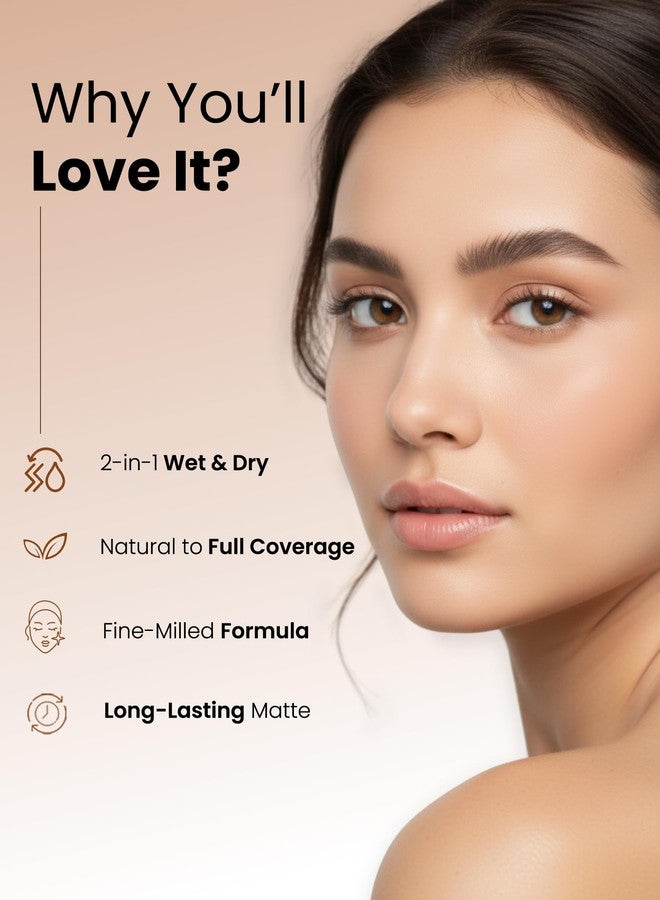 FLiCKA Dap & Dance Compact Pressed Powder For Face| Flawless, Weightless, Waterproof Matte Finish Powder| Enriched With Jojoba Oil| 03 Caramel, 10g - Image 4