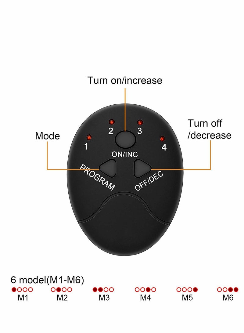 Excefore ABS Stimulator, Abdominal Muscle Toner, Portable Fitness Workout Equipment for Men Woman Abdomen Arm Leg Home Office Exercise - Image 5