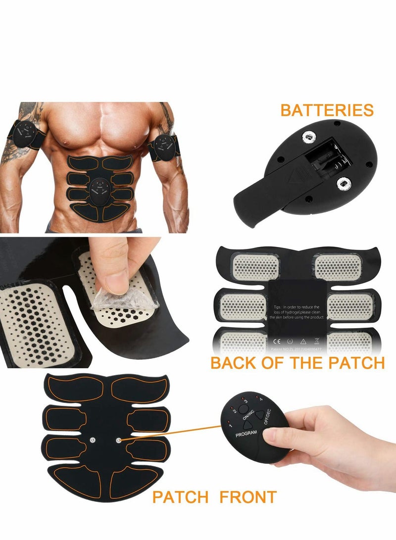 Excefore ABS Stimulator, Abdominal Muscle Toner, Portable Fitness Workout Equipment for Men Woman Abdomen Arm Leg Home Office Exercise - Image 4