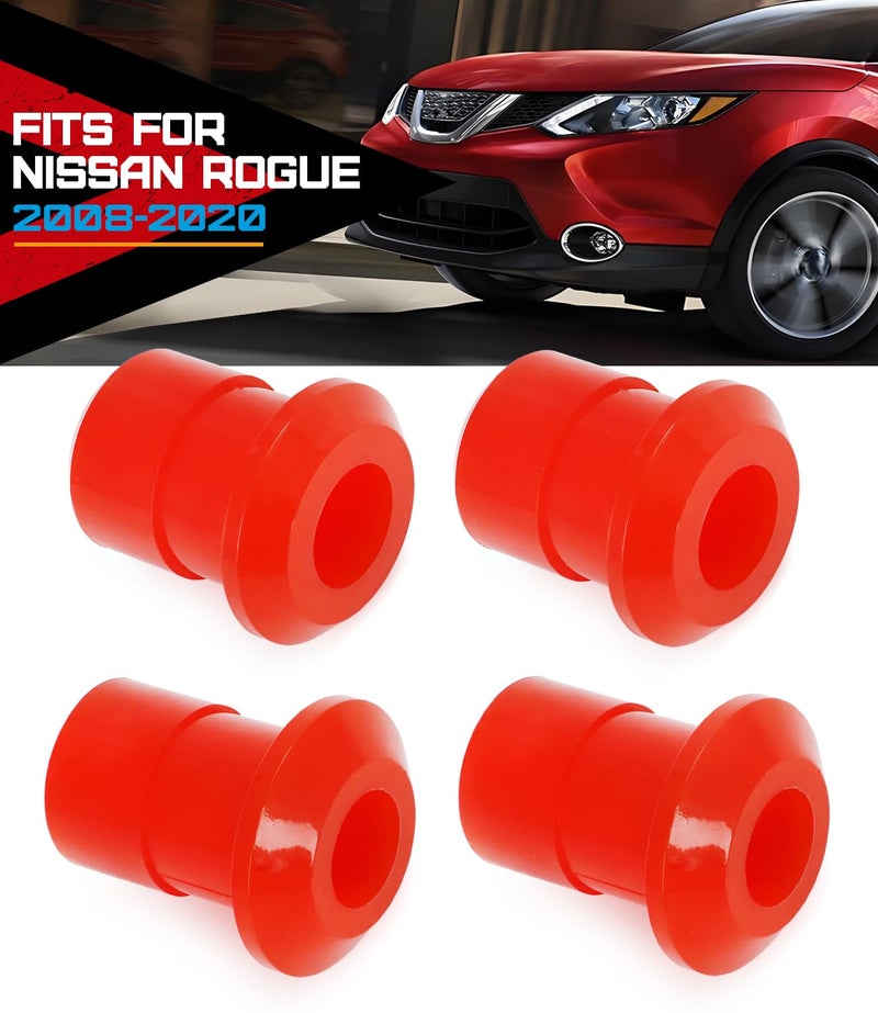 Foruly 4PCS Front Subframe Bushing Kit for Nissan Rogue 2008-2020 Engine Cradle Front Subframe Crossmember Poly Bushing x 4 Easy to Use (Polyurethane Material) - Image 1