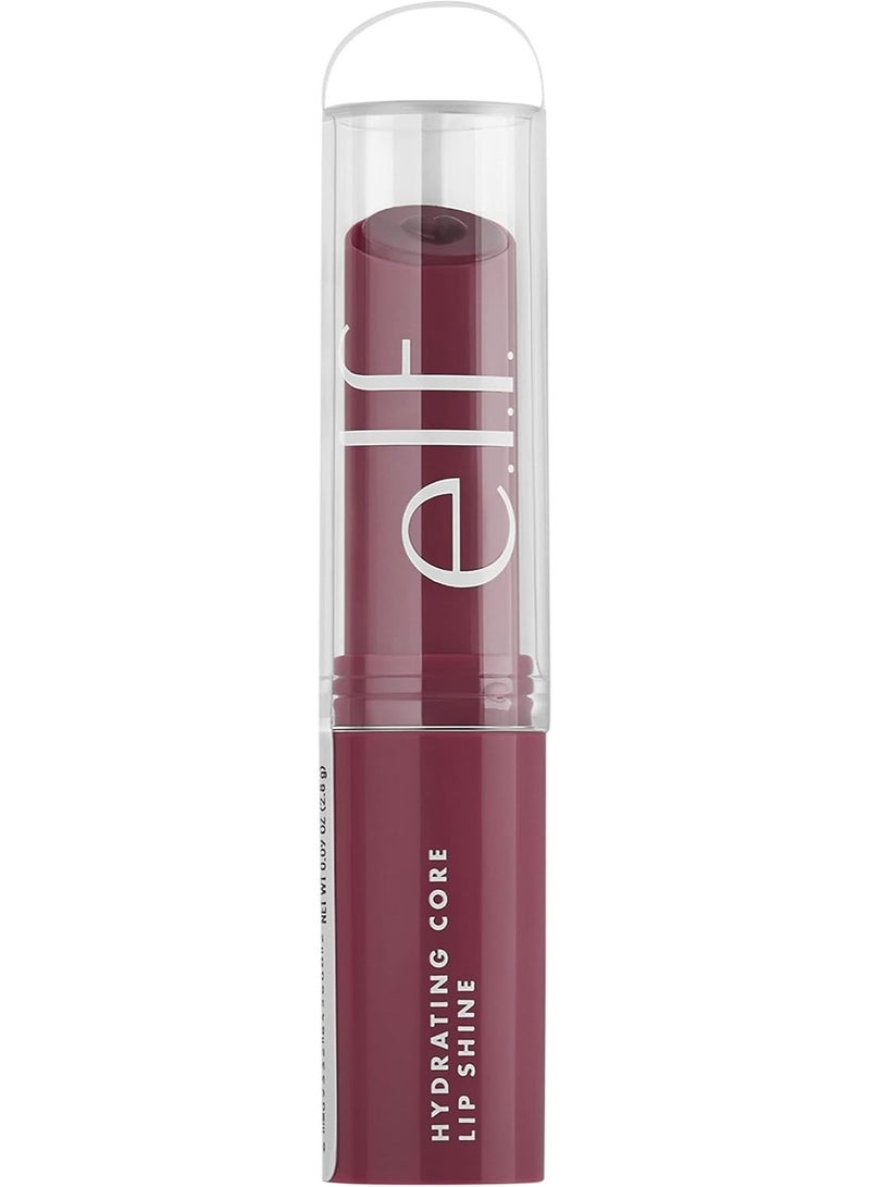 elf Hydrating Core Lip Shine, Sheer Tinted Lip Balm, Nourishing & Conditioning, Soft Shine, Delightful, 0.09 Oz (2.8G) - Image 4