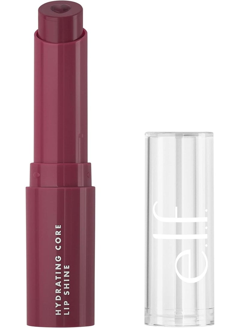 elf Hydrating Core Lip Shine, Sheer Tinted Lip Balm, Nourishing & Conditioning, Soft Shine, Delightful, 0.09 Oz (2.8G) - Image 1